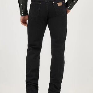Wrangler Cowboy Cut Original Fit Shadow Black Jeans Mens 42x34